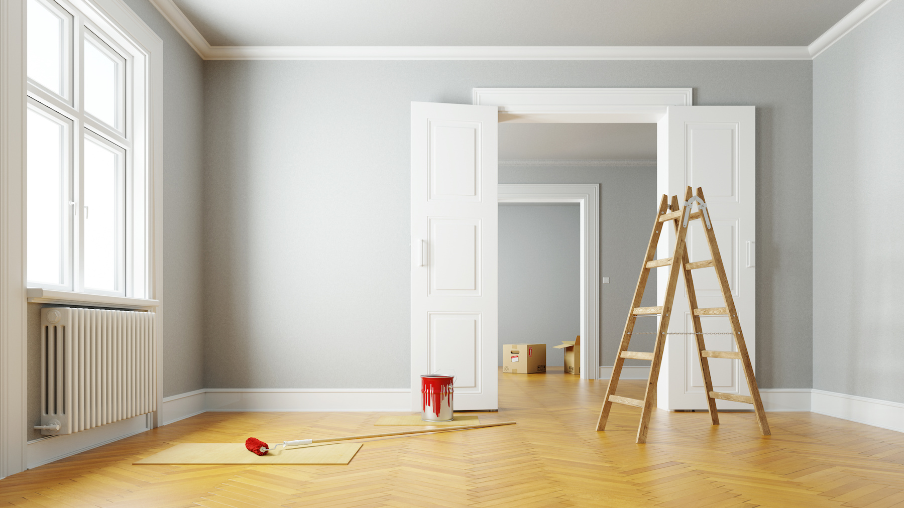 Wände streichen vor Wohnungsübergabe – Wann müssen Mieter streichen?
